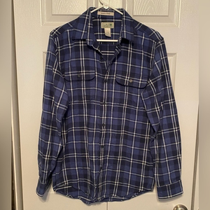 LL Bean Mens Small Plaid‎ Flannel